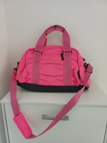 bolsa mala esportiva feminina rosa pink (usada)