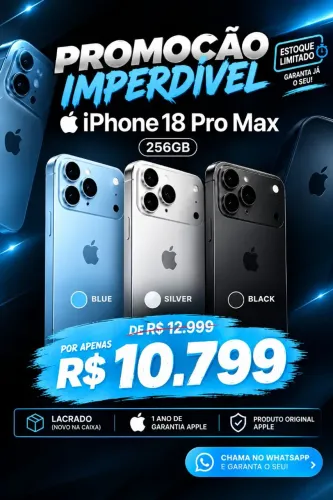 iPhone 18 Pro Max 256GB Lacrado