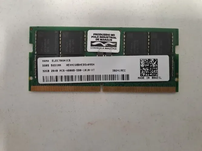 Memoria para Notebook DDR5 pente de 32GB - Garantia conosco de 90 dias