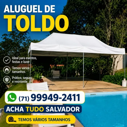 Aluguel toldo entrega imediata pra toda salvador e região