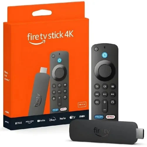 Amazon Fire TV Stick 4K UHD (2ª Geração) Quad-Core 1,7 GHz Wi-Fi 6E Alexa Dolby