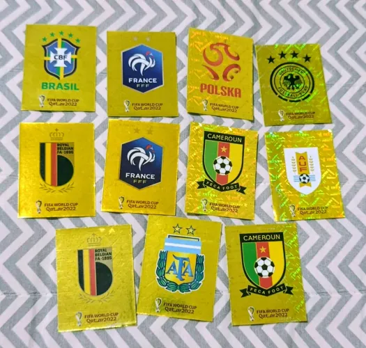 Figurinhas douradas Copa 2022