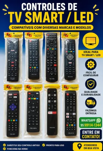 Controles de Tv várias marcas / Fazemos entrega