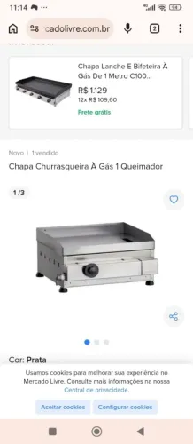Chapa 1 acendedor "foto ilustrativa da mesma chapa "