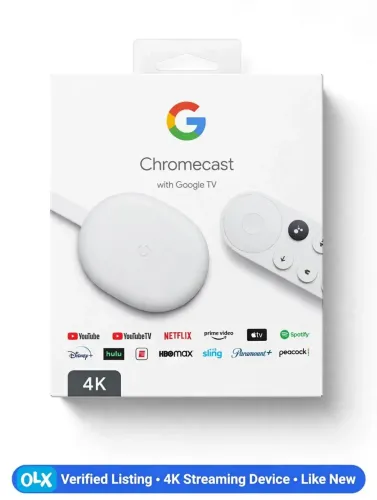 Chromecast com Google tv 4k original Novo lacrado controle de voz pronta entrega!
