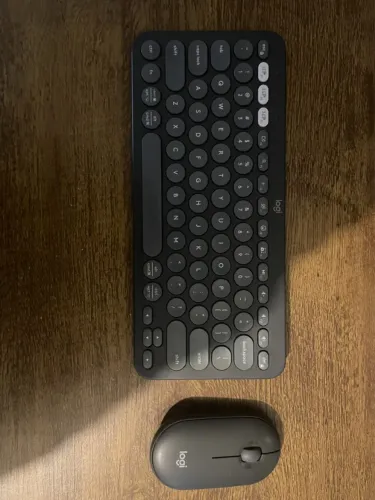 Combo Logitech Pebble 2 - Teclado Sem Fio K380s + Mouse M350s Bluetooth (Grafite)