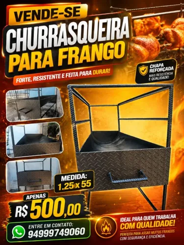 Churrasqueira pra espeto de frango