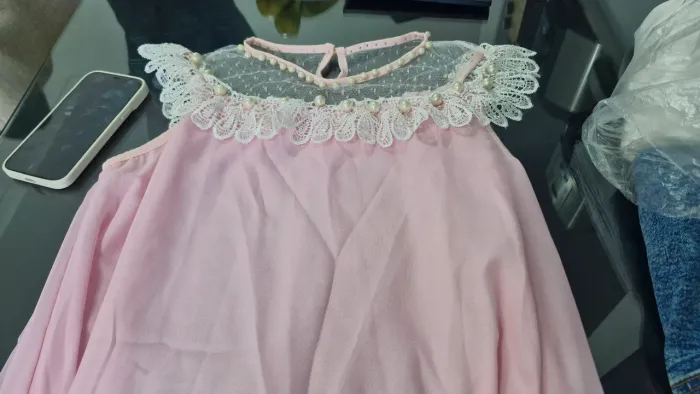 Vestido rosa infantil