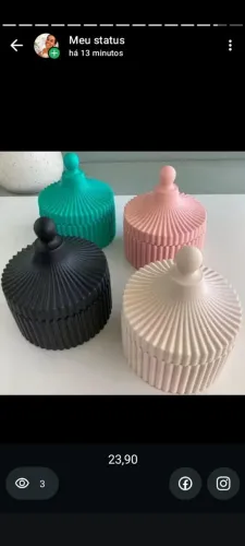 Peças orgânicas de gesso