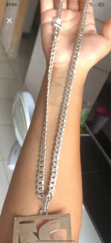 Corda de prata + pingente