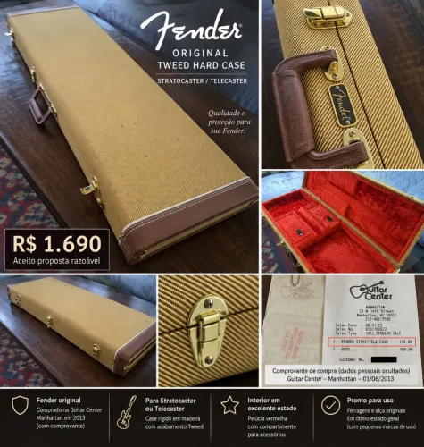 Estojo de guitarra Fender