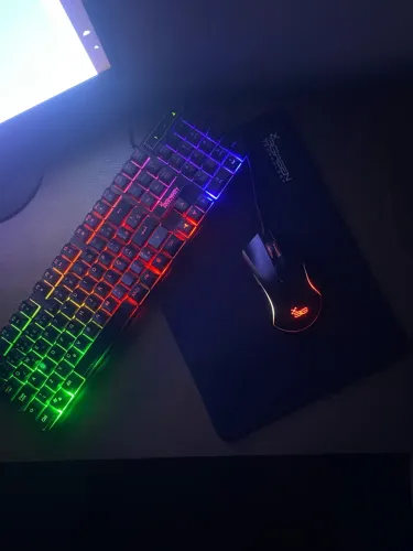 kit teclado,mouse,mousepad 3Green