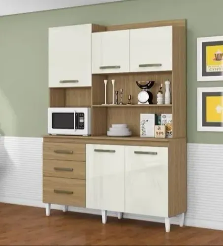 Armário De Cozinha Mila 5 Portas 3 Gavetas