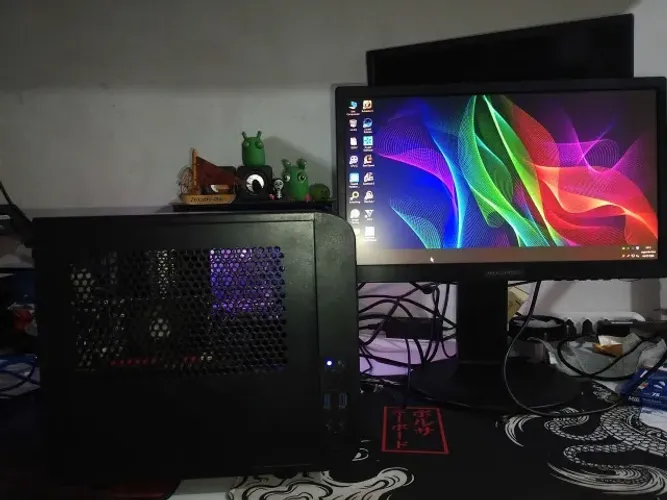 Computador Xeon 1220 V2 GT730 4Gb 16Gb 128Gb NVME 500Gb HD Monitor de 19 LG ACEITO CELULAR
