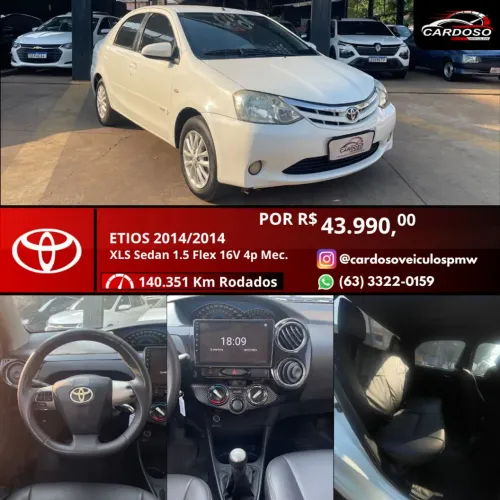 Toyota Etios XLS Sedan 1.5 Flex 16V 4P Aut. 2014