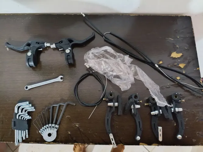 Kit de freios com chave l e uma chave 5/16