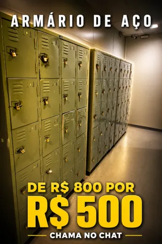 Armário de aço - 20 portas