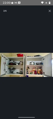 ARMÁRIO SUSPENSO DE COZINHA EM MDF (USADO)