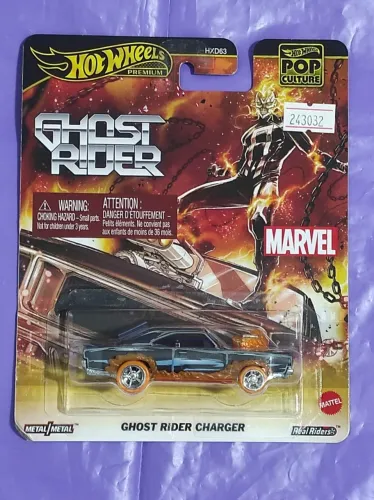 Hot Wheels Premium Marvel Ghost Rider Charger