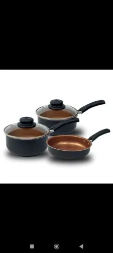 Kit de Panelas Antiaderente Teflon com Frigideira