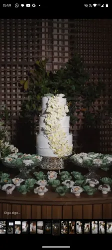 Maquete de bolo de casamento