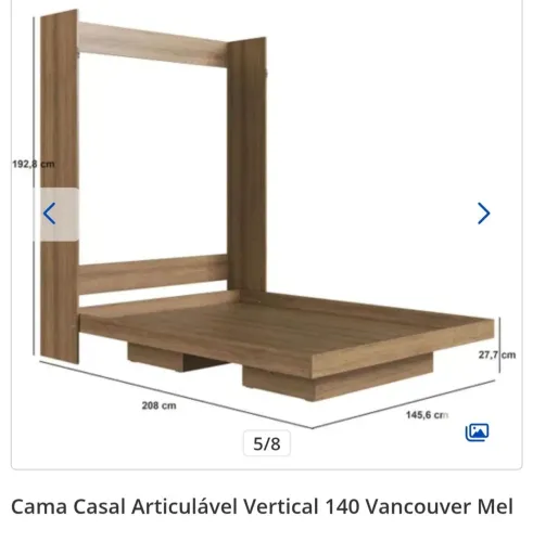 Cama de casal articulável