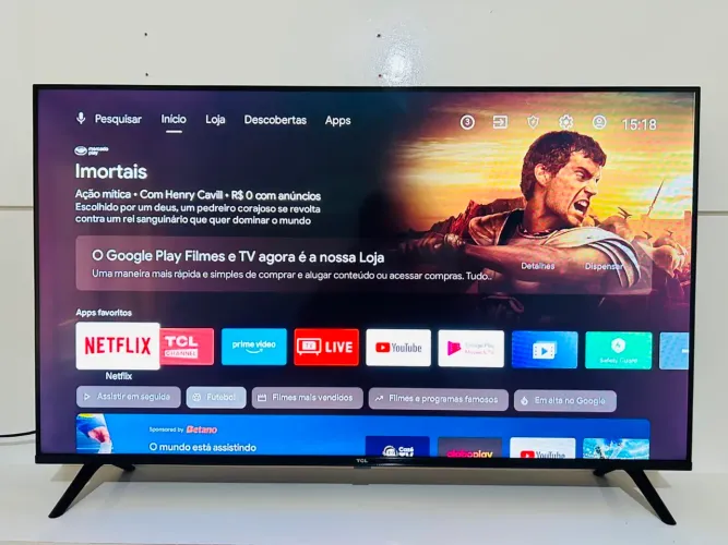 Smart tv TCL 43 polegadas impecável