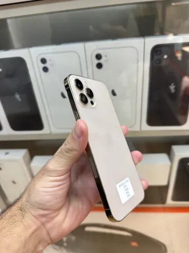 IPHONE 12 PRO MAX 128GB GOLD SEMI NOVO TELA TROCADA MEGA PROMO
