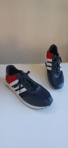 Tênis Adidas Original Masculino Preto/Branco/Vermelho - Novo
