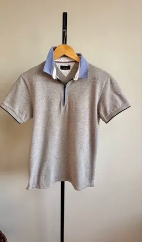Camisa polo cinza Zara