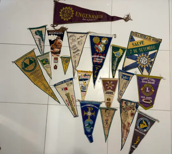 FLÂMULAS DA DÉCADA DE 40,50 e 60