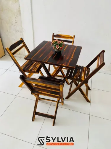 Conjunto dobrável invernizada 