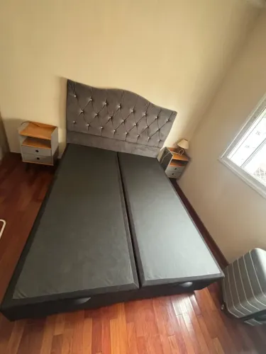 Cama box baú Queen completa
