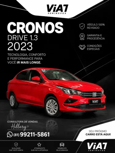 Fiat Cronos Drive 1.3 8V Flex Aut. 2023