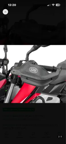 Protetor Mão Punho Bajaj Dominar 160,200,400 2023 A Diante
