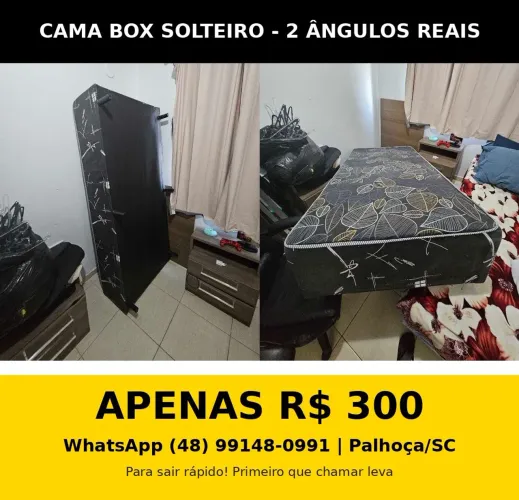 Cama Box Solteiro R$ 300 Palhoça SC