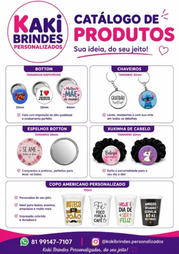 Brindes Personalizados para Eventos e Empresas - Kaki Brindes<br>