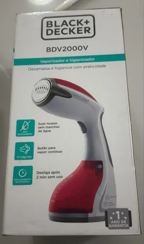 BLACK+DECKER Vaporizador de Roupas Portátil BDV2000V 1200W Vermelho 110V 