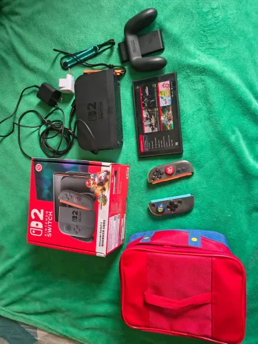 Nintendo Switch 2 Completo na Caixa + Case + Película - Impecável