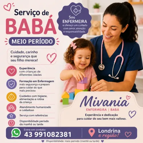 Serviços de Babá para Londrina e Região!