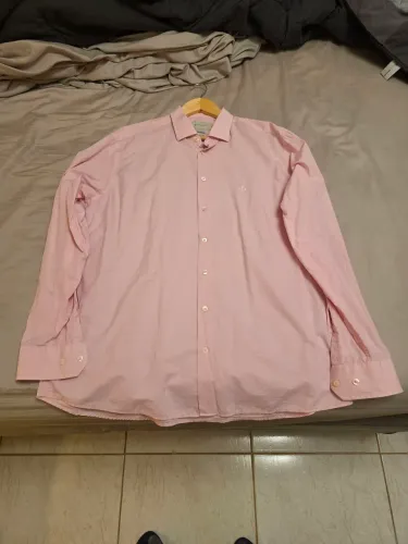 Camisa Dudalina Rosa - Algodão Pima - Tamanho 5