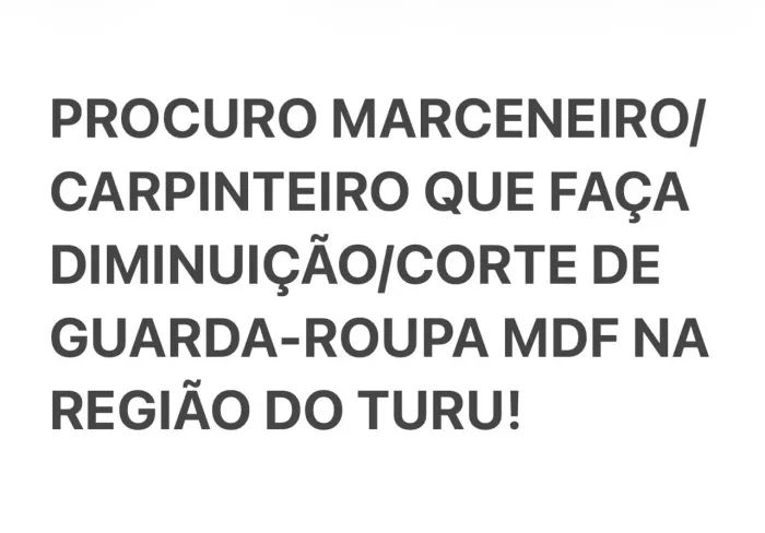 MARCENEIRO/GUARDA-ROUPA
