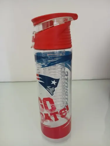 Garrafa Squeeze com Infusor New England Patriots NFL