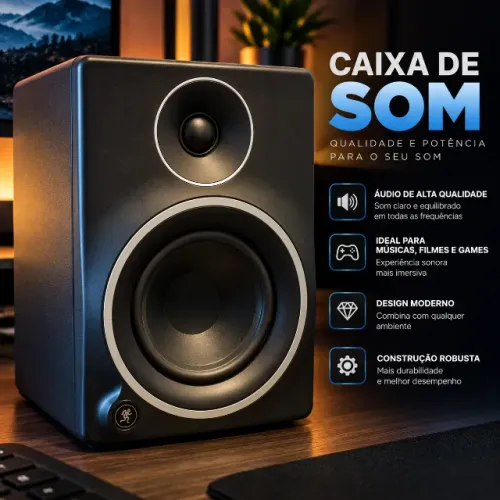 Monitor de Áudio Profissional para Estúdio - Caixa de Som