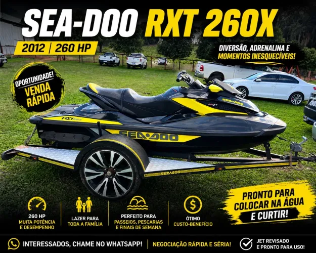 JET SKI SEA-DOO RXT 260X  2012 - OPORTUNIDADE 