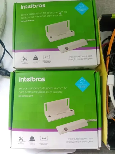 Sensores de Porta Magnéticos Intelbras XAS Porta de Aço SP