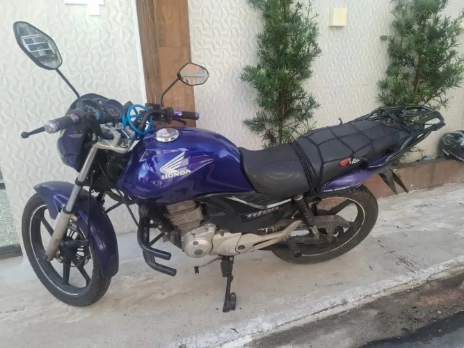 Moto Titan ex mix 150 azul