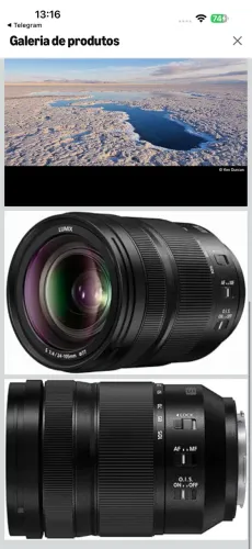 Panasonic Lente LUMIX S 24-105 mm F4, suporte em L