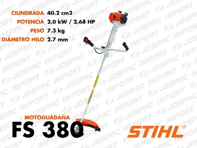 Roçadeira FS 380 Stihl 63cc Gasolina / 2t