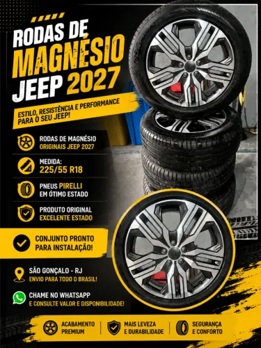 RODAS DE MAGNÉSIO JEEP 2027